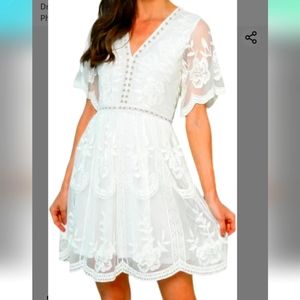 HOYISHION Women's Off The Shoulder Floral Dress